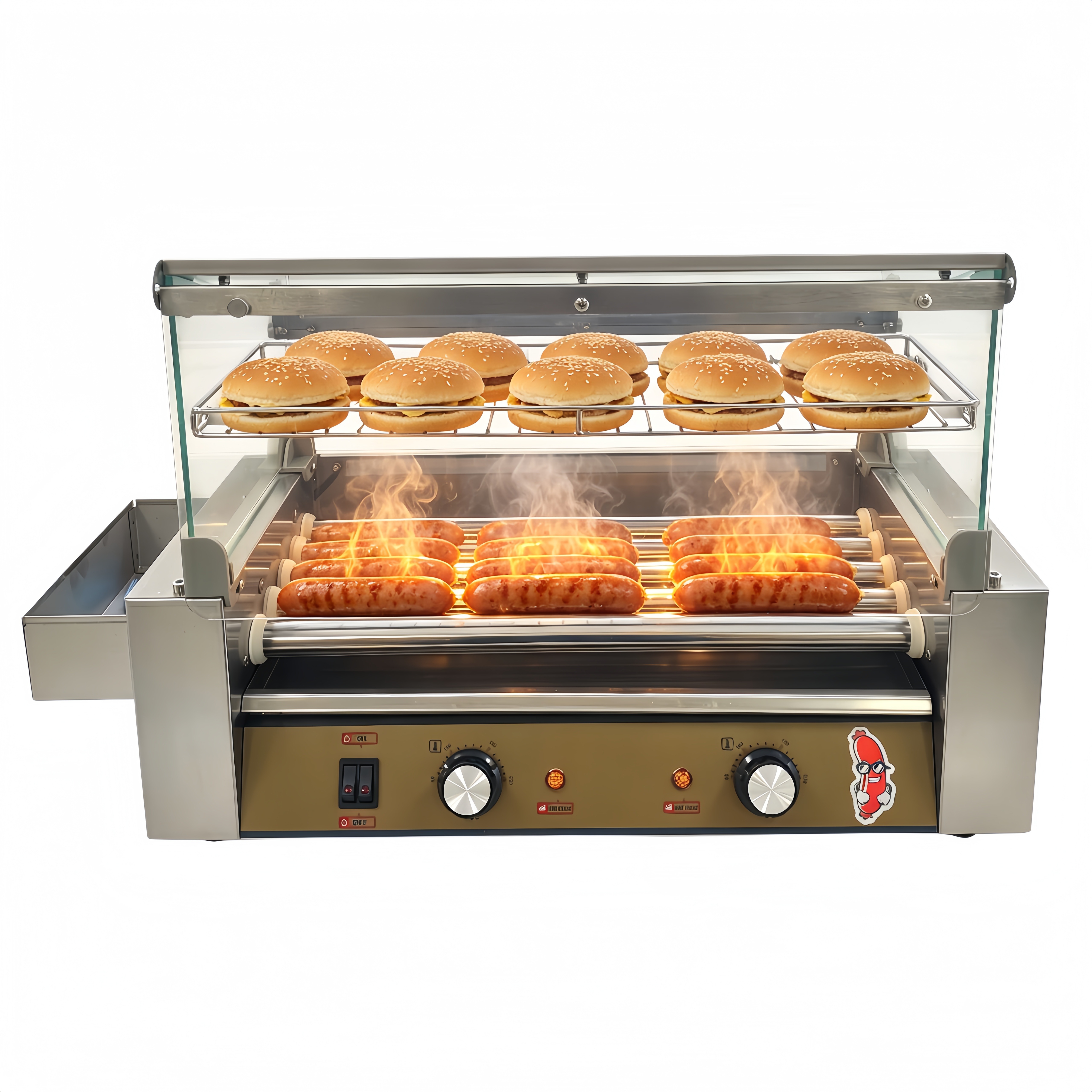 Home Cooking Electric - 220V Elektrikli Paslanmaz Çelik 5 Rulolu