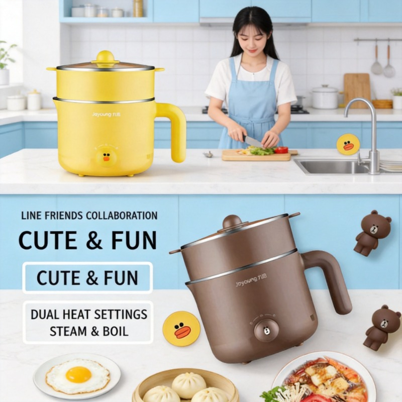 Home Cooking Electric - Çok Fonksiyonlu Küçük Elektrikli Tencere 220V