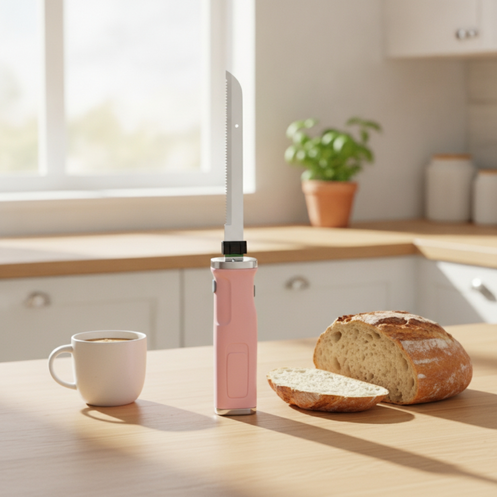 Home Cooking Electric - Elektrikli Ekmek Dilimleyici El Tipi Kablosuz