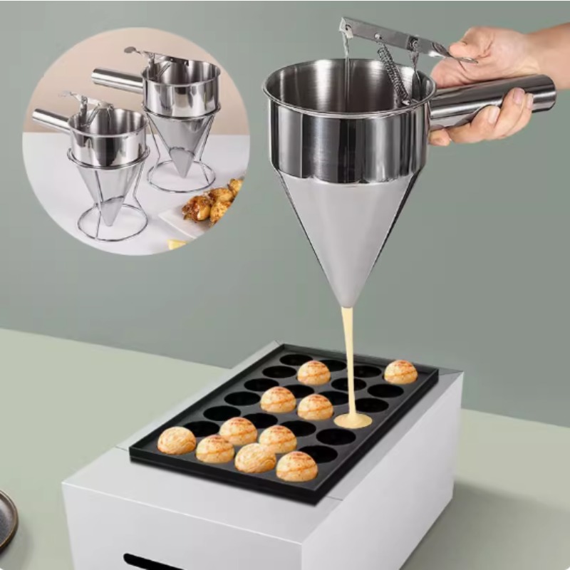 Home Cooking Help - 600/1200ML Paslanmaz Çelik Sıvı Hunisi Dağıtıcısı,