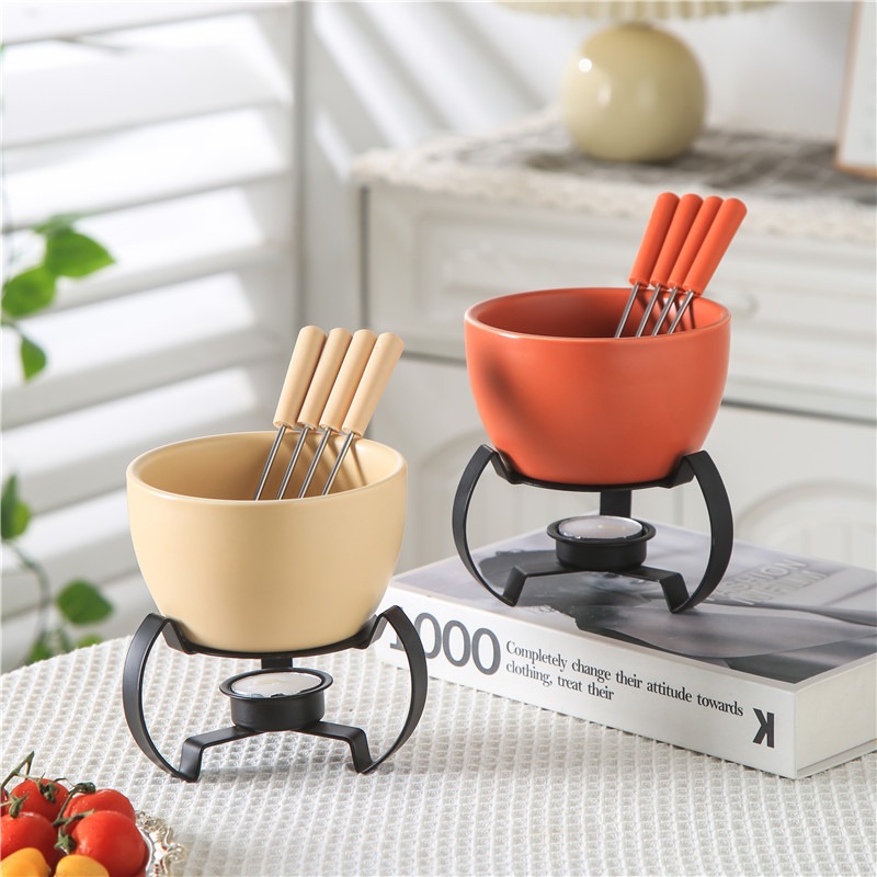 Çevre Dostu Seramik Kase ve 4  - Fondue Pot Ceramic incelemesi ve fiyatı