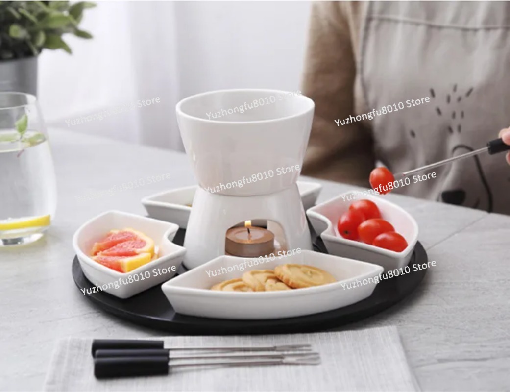 Beyaz Sırlı Seramik Çikolata F - Fondue Pot Ceramic incelemesi ve fiyatı
