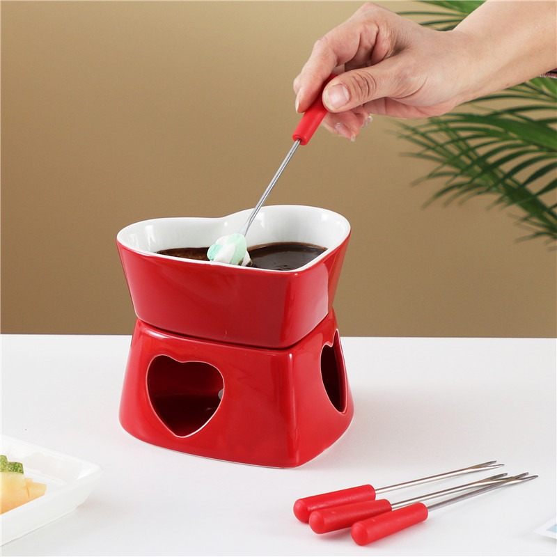 320 ml Seramik Kalp Şeklinde F - Fondue Pot Ceramic incelemesi ve fiyatı