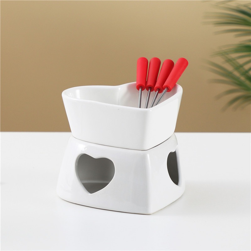 320 ml Seramik Kalp Şeklinde F - Fondue Pot Ceramic incelemesi ve fiyatı