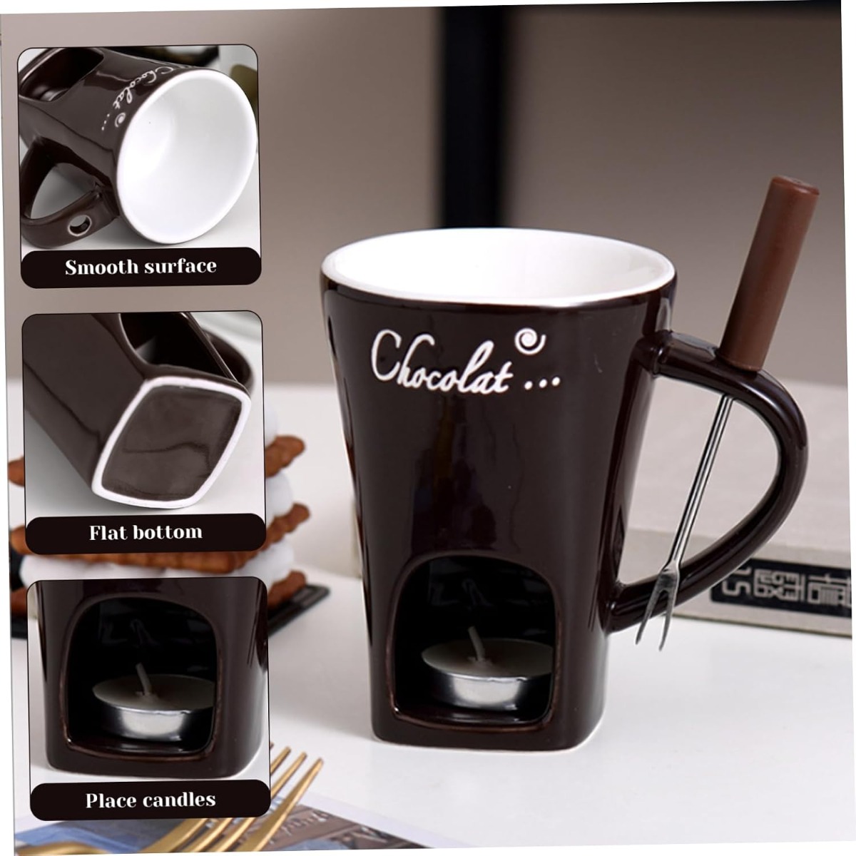 Seramik Çok Fonksiyonlu Çikola - Fondue Pot Ceramic incelemesi ve fiyatı